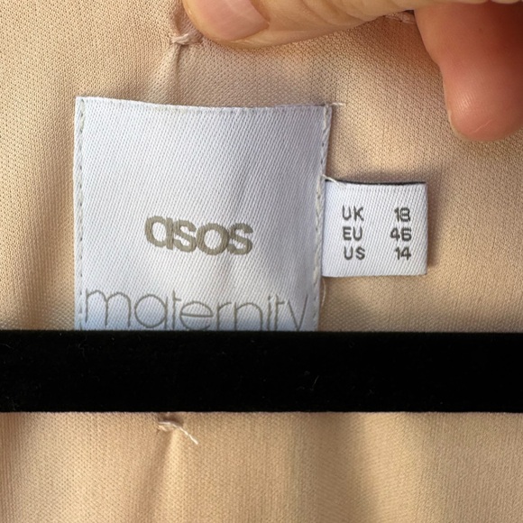 ASOS Pink Lace Maternity Dress size 14 - Picture 5 of 8